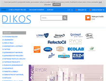 Tablet Screenshot of dikos-kosmetika.cz